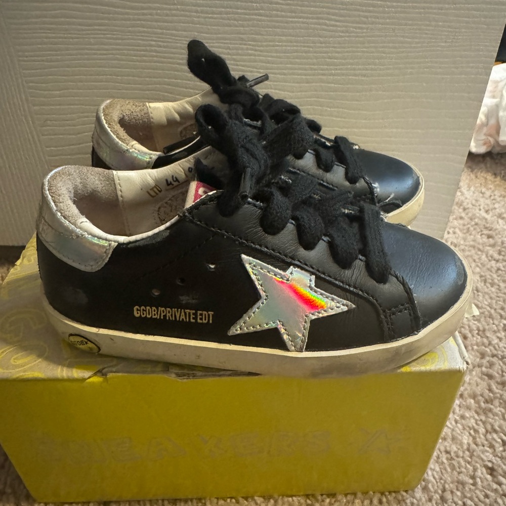 Golden Goose Kids Black Star Sneakers